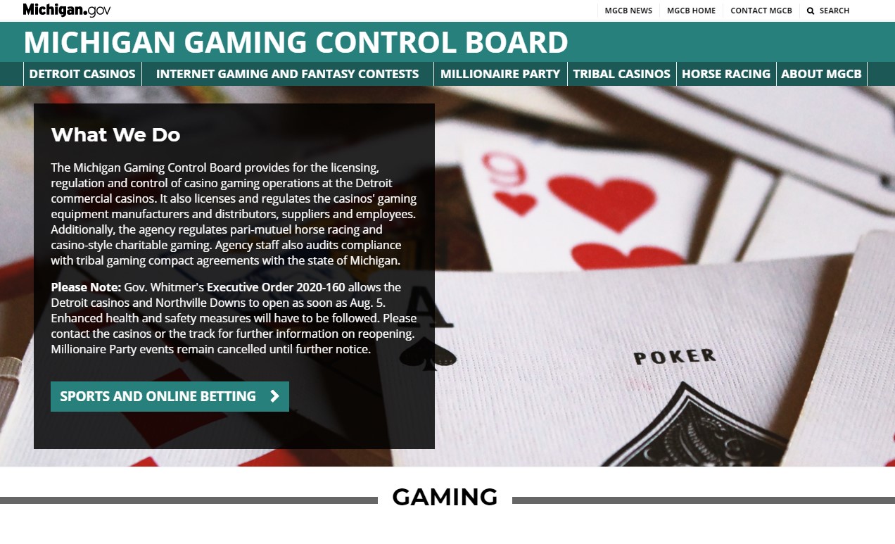 michigan gaming control board sets new igaming rules